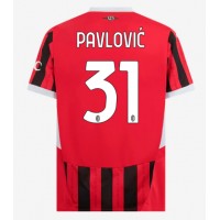 Maglie da calcio AC Milan Strahinja Pavlovic #31 Prima Maglia 2024-25 Manica Corta